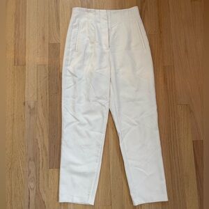 Classic White Tailored Pants